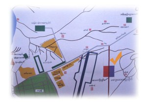 မေကြးေဆးတကၠသ�ုလ္တည္ေနရာၿပေၿမပံု