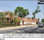 စီးပြားေရးလုပ္ငန္းရွင္ မိုက္ကယ္မိုးၿမင့္ ၏ သားၿဖစ္သူ ေဆာက္လုပ္ေနသည့္ မ႑ပ္ကို အင္းလွ်ားလမ္းတြင္ ေတြ ့ရစဥ္(ဓာတ္ပံု-www.biweeklyeleven.com)