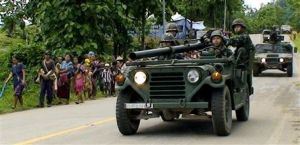 တိုက္ပြဲ မ်ားေၾကာင့္ နယ္စပ္တြင္ ကင္းလွည့္ ေနသည့္ ထိုင္းနယ္ျခားေစာင့္တပ္