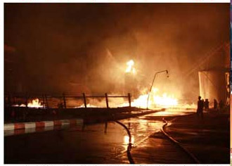 ဥႆာယူႏိုက္တက္ကလပ္ အသင္းကိုတည္ေထာင္ထားသည့္ IBTC ကုမၸဏီမွ ထုတ္လုပ္သည့္ နညမည္ေက်ာ္ Grand Royal ၀ီစကီ စက္ရံုမီးေလာင္စဥ္