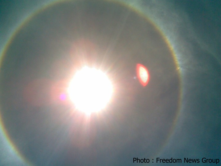 ေနထီးေဆာင္းမႈ ျဖစ္စဥ္ အား ရန္ကုန္ ၿမိဳ ့ေထာက္ႀကံၿမိဳ ့နယ္မွ ေတြ ့ရစဥ္ 