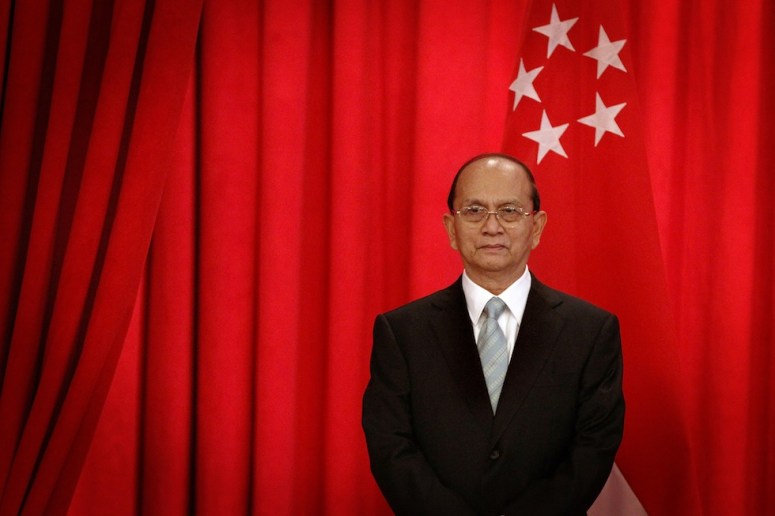 Myanmar President Thein Sein Visits Singapore